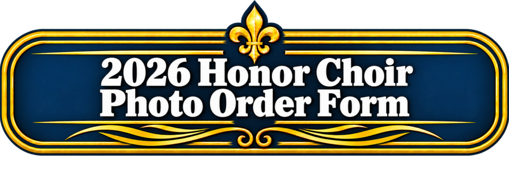2026 Honor Choir Photo Order Form