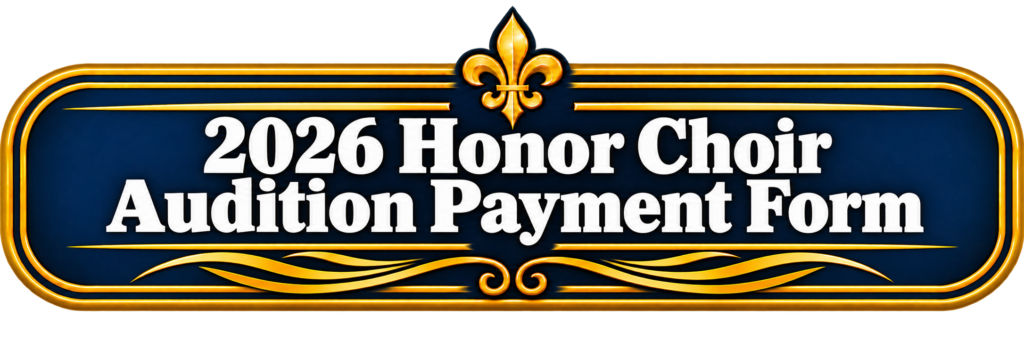 Honor Choir Audition Payment Form